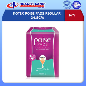 KOTEX POISE PADS REGULAR 24.8CM (16'S)